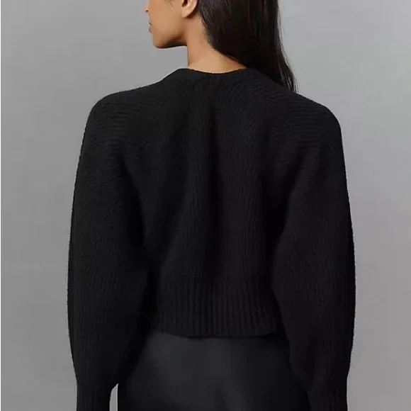 Anthropologie Rhea Hardware Crop Cardigan Sweater - Picture 4 of 5